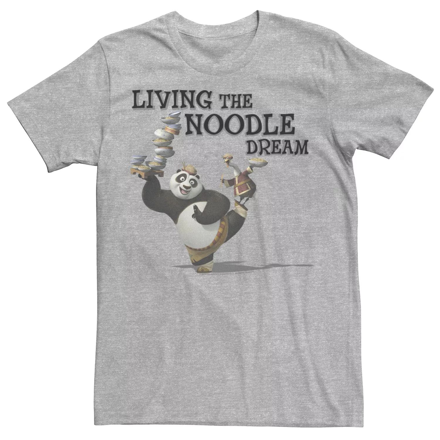 

Мужская футболка с рисунком Kung Fu Panda Po And Mr. Ping Living The Noodle Dream Licensed Character