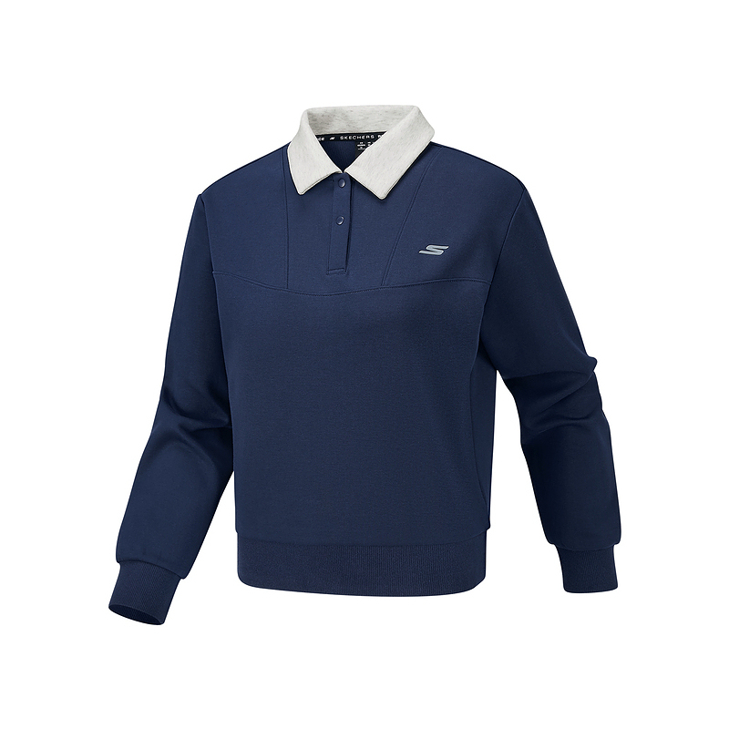 

Skechers Свитшот Women's Marine Blue/00DU с лацканами, умеренный прямой крой, Синий, Skechers Свитшот Women's Marine Blue/00DU с лацканами, умеренный прямой крой