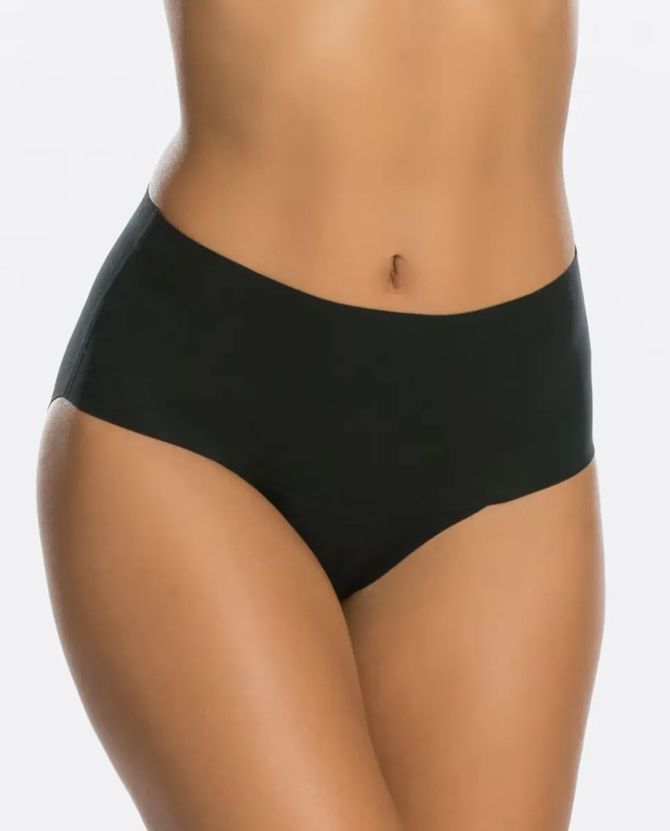 

Бесшовные моделирующие трусики с завышенной талией Spanx, чёрный