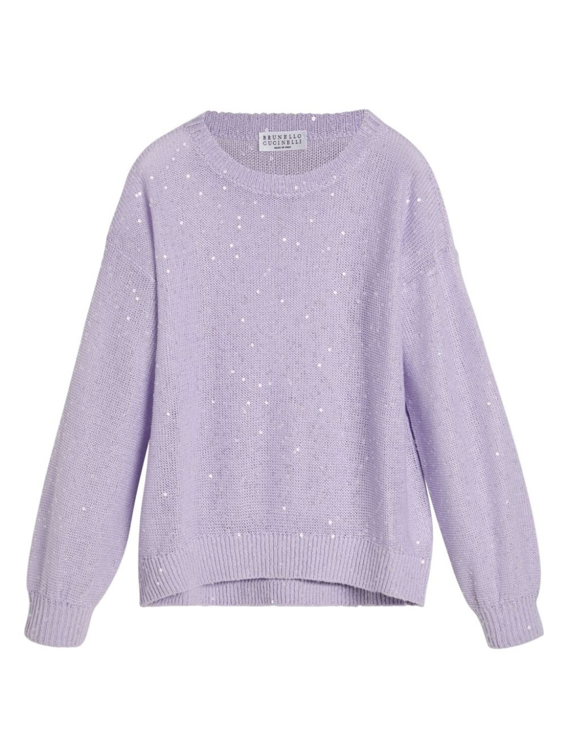 

Brunello Cucinelli Kids свитер с узором, фиолетовый