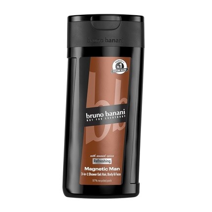 

Гель для душа Bruno Banani Magnetic Man 3-в-1 с пленительной древесно-янтарной нотой 250мл