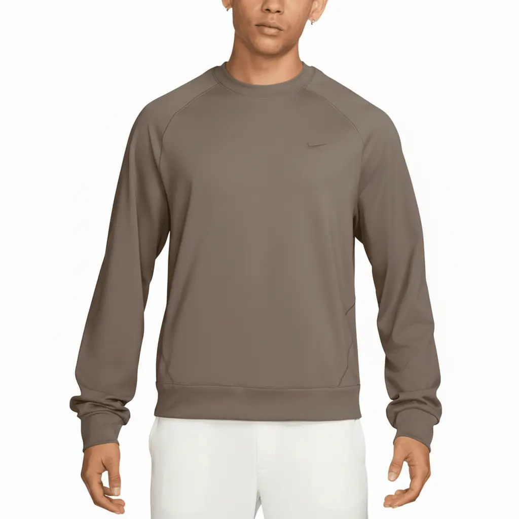 

Nike Мужская толстовка серого цвета с круглым вырезом, средней толщины