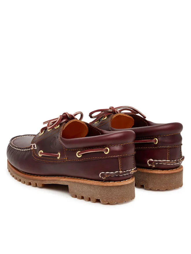Timberland Мокасины Authentics Boat 3 Eye Classic TB0500096481 коричневые — фото 3