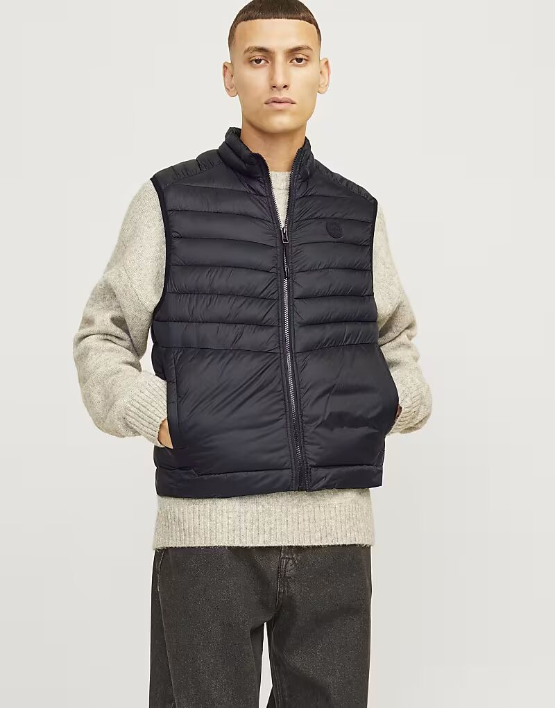 

Жилет Jack & Jones Puffer черного цвета