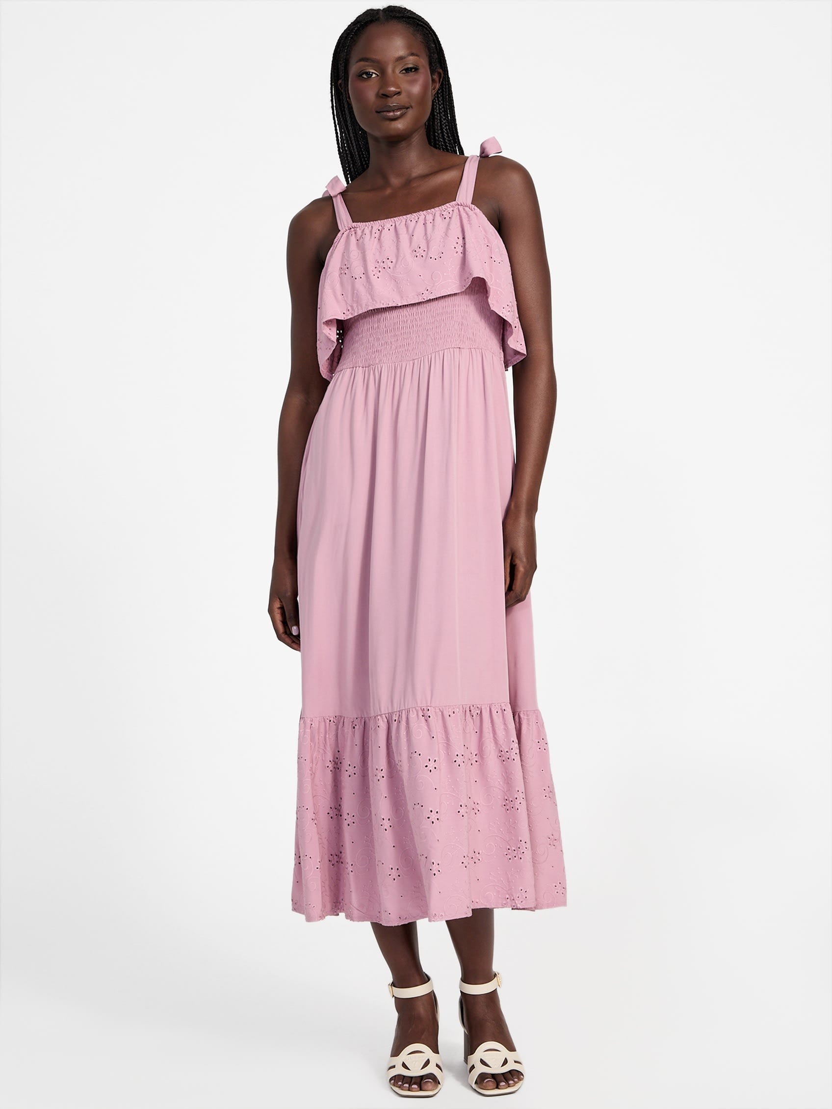 

Сабина платье макси с ажурными вставками Guess Factory, Dusty Phard
