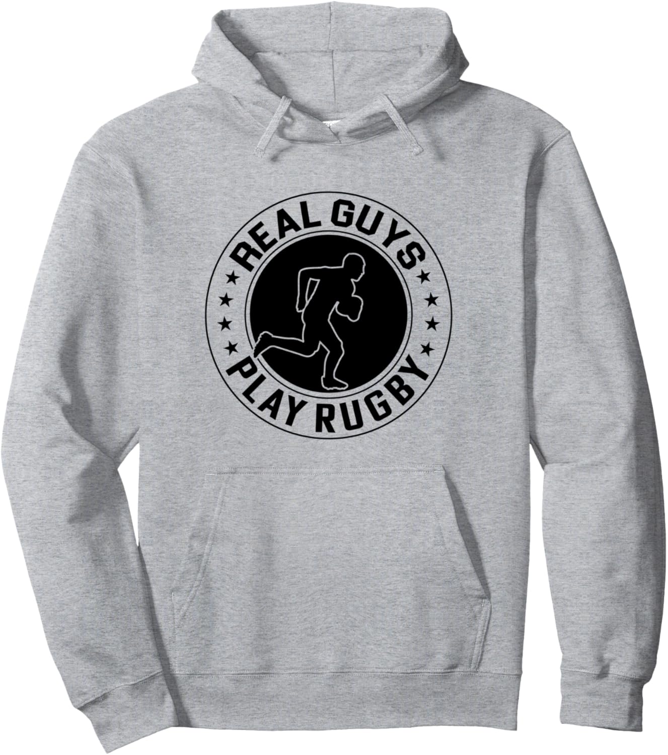 

Настоящие парни играют в регби. Толстовка с изображением регбиста Rugby Player, серый