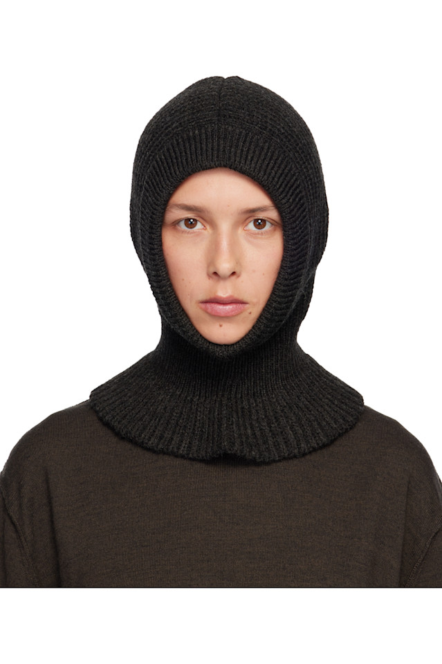 

Lemaire Коричневая шапка с капюшоном