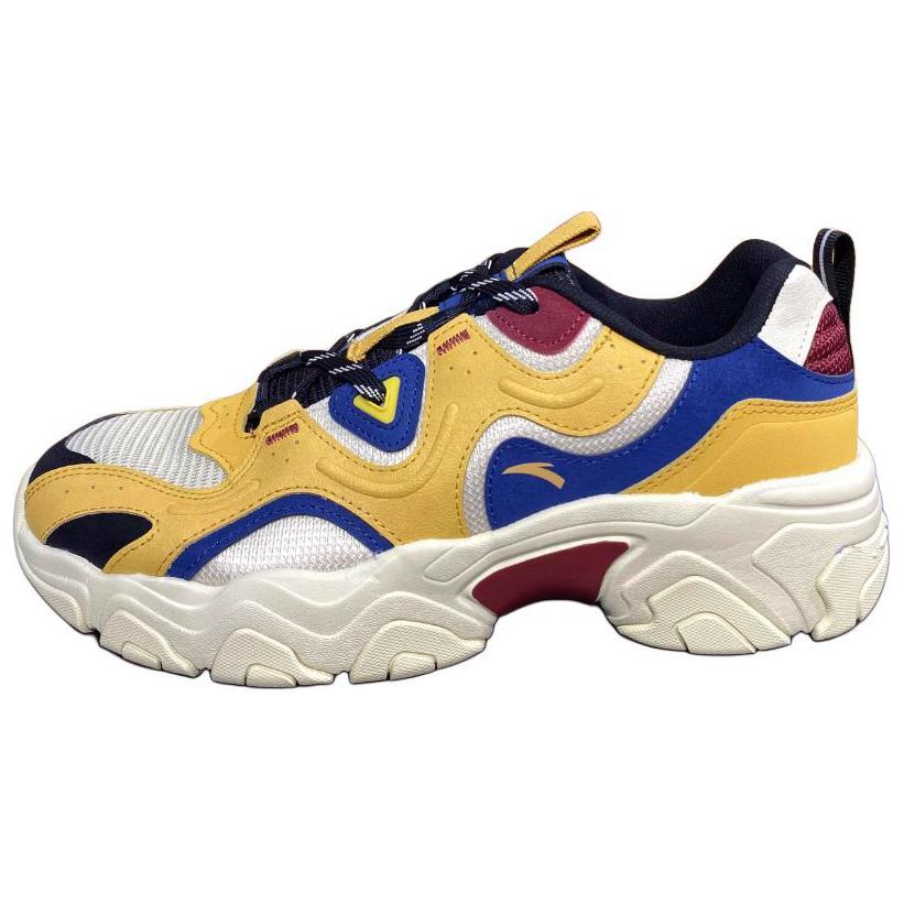 

ANTA Износостойкие дышащие низкие кроссовки Meteorite Cushioned, мужские, желто-синие