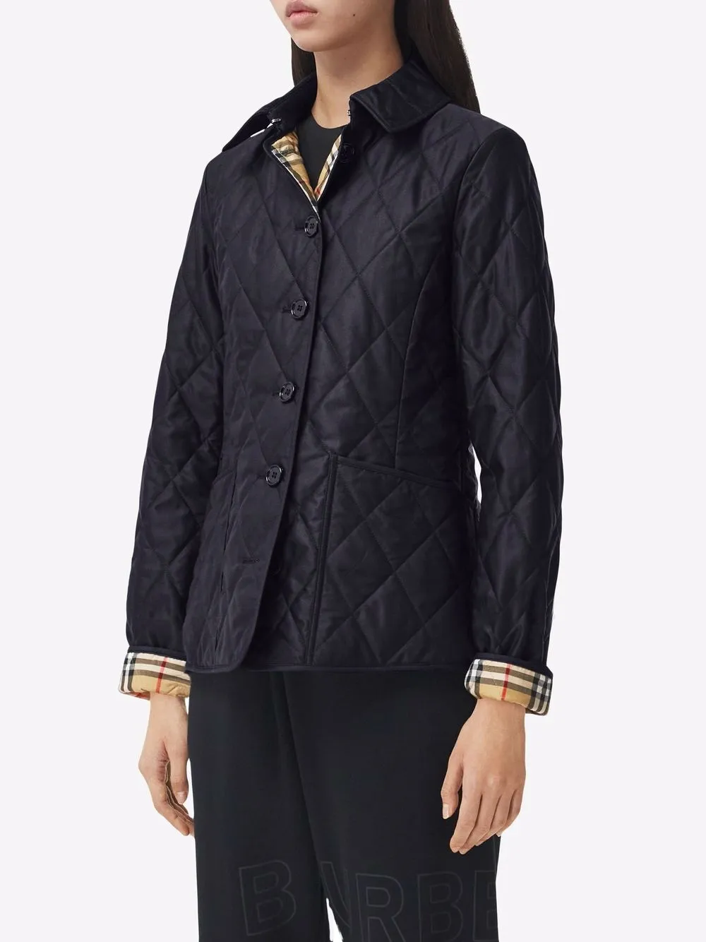 Куртка Burberry, стеганая с терморегуляцией, синий — фото 3