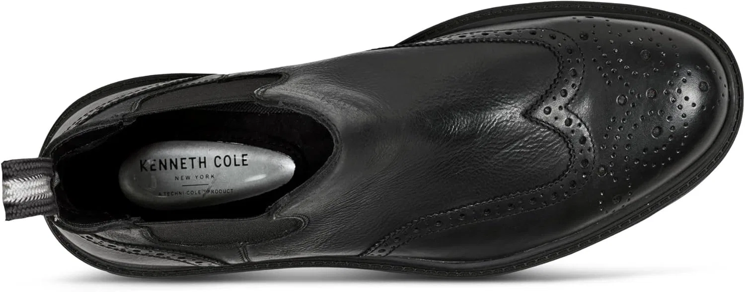 Мужские ботинки Kenneth Cole New York Frank Chelsea, Black Leather — фото 4