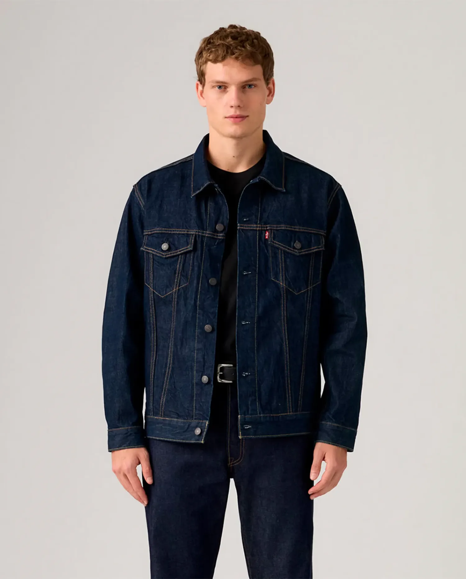 Мужская джинсовая куртка Levi's, индиго синий