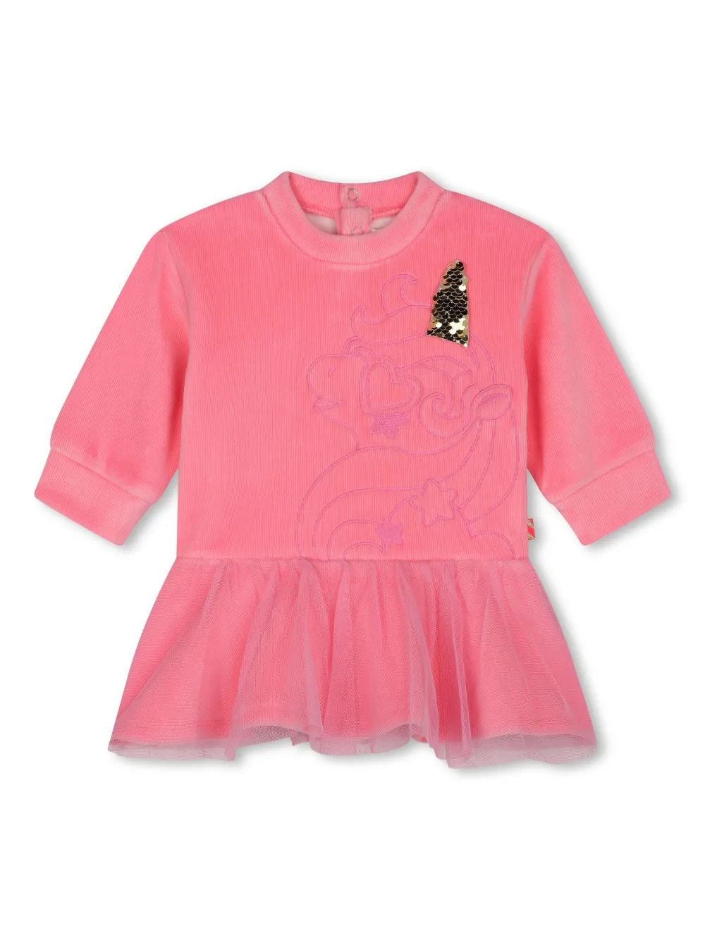 

Платье мини с вышивкой Billieblush, розовый