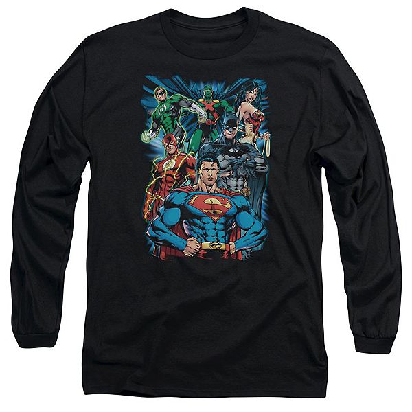 

Футболка с длинным рукавом justice league of america justice is served Licensed Character