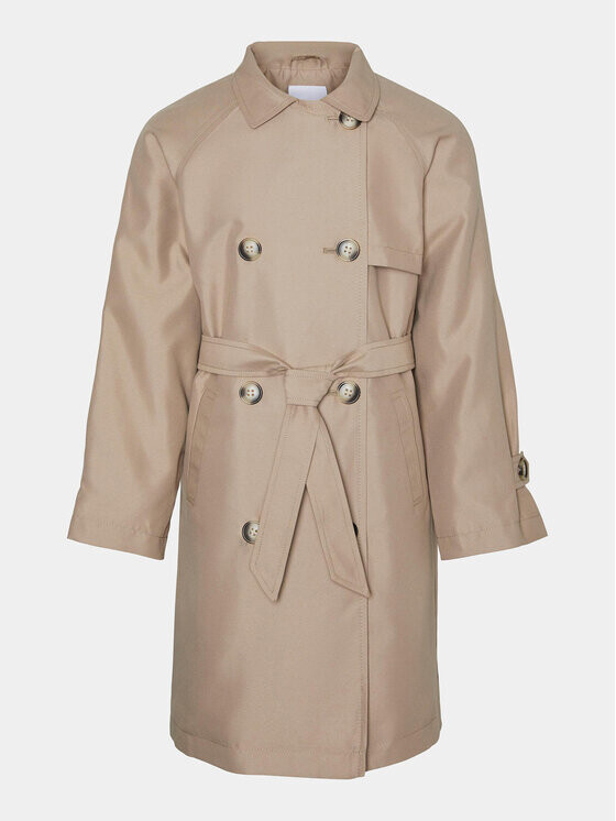 

Пальто из линя стандартной посадки Vero Moda Girl, бежевый