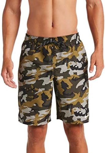

Мужские шорты для волейбола Nike Swim больших размеров длиной 9 дюймов, Medium Olive