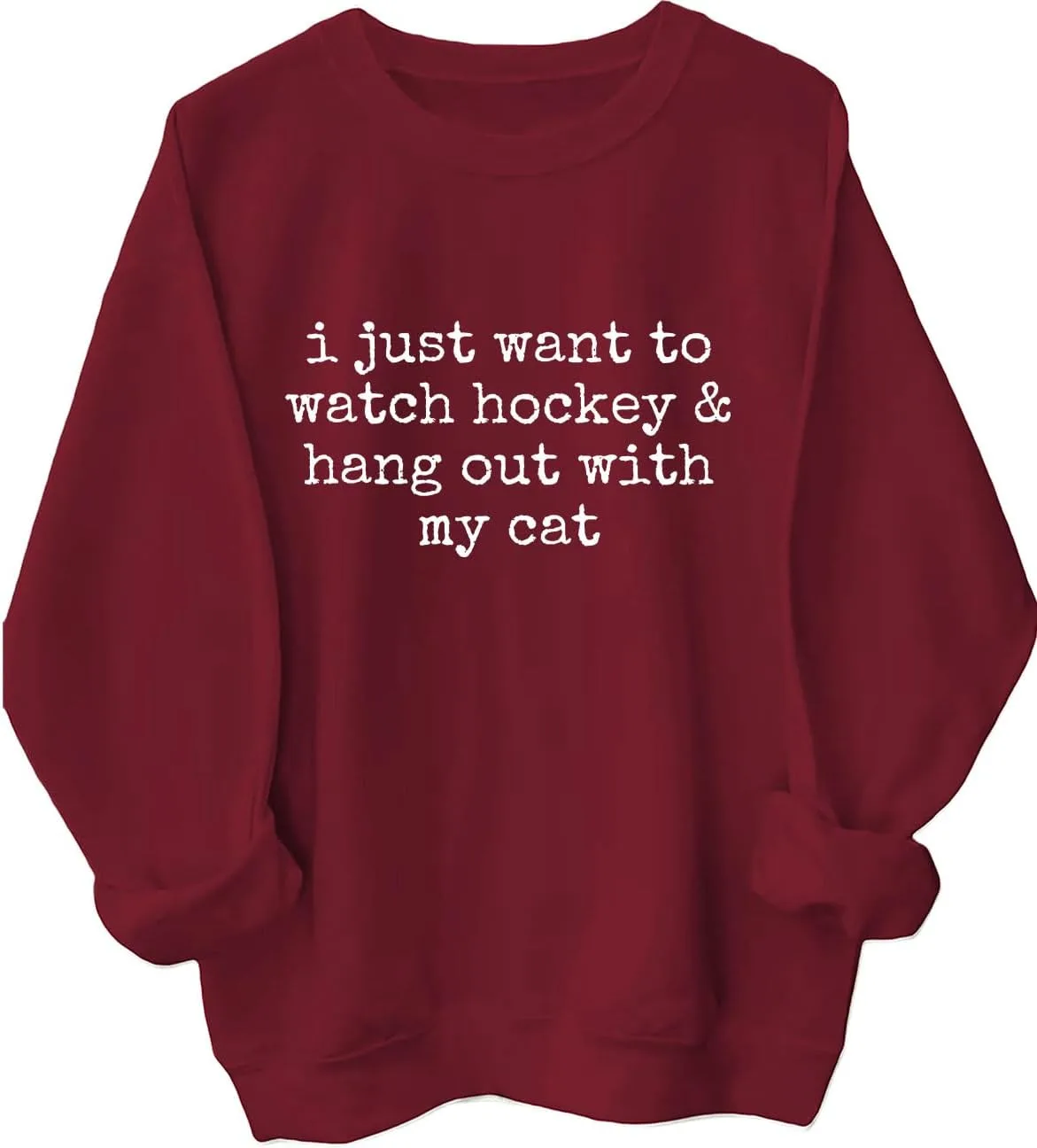 

Толстовка "Я просто хочу смотреть хоккей и зависать с котом", смешная хоккейная худи с котом Batclock