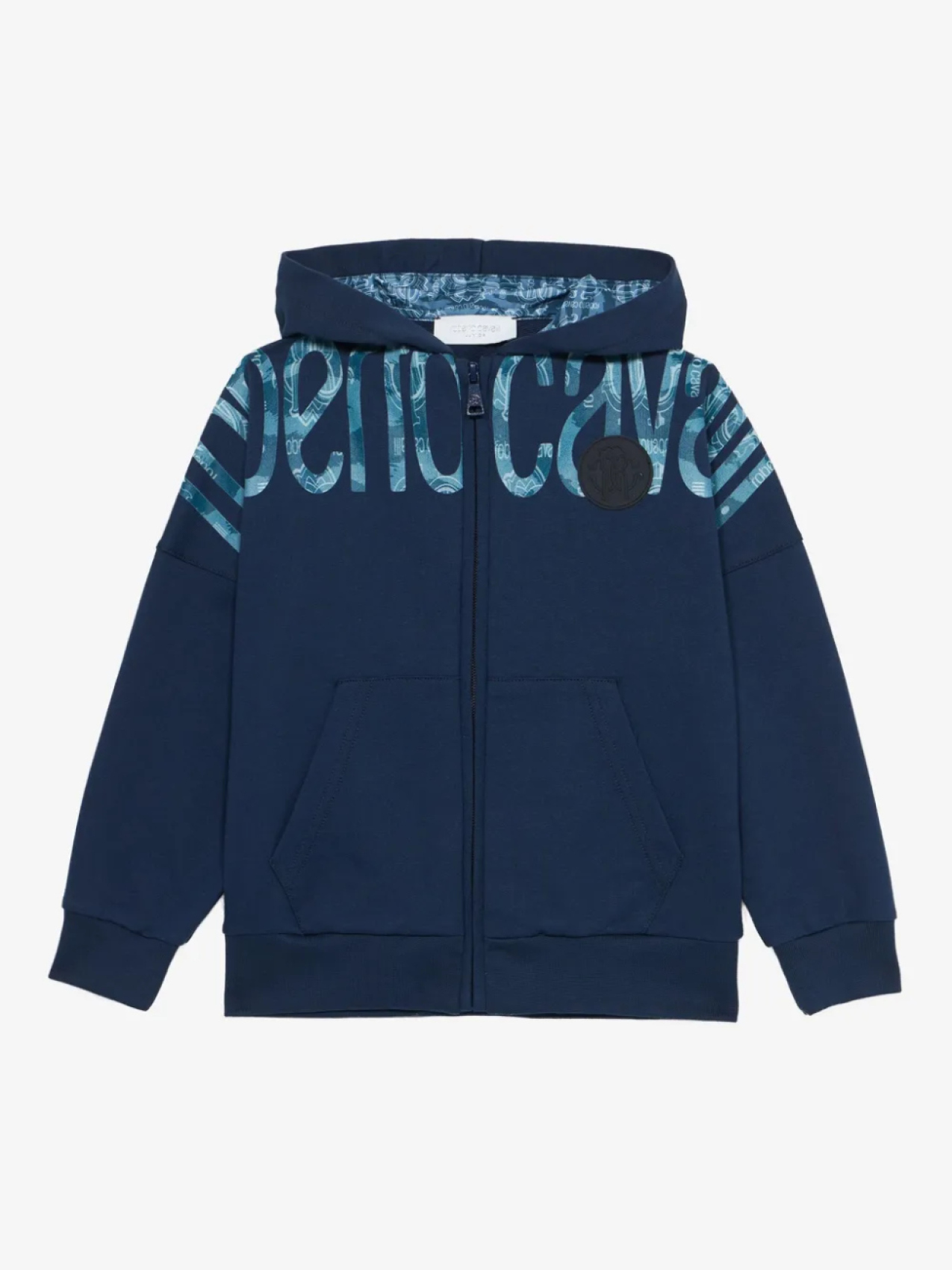 

Толстовка с логотипом Roberto Cavalli Junior, синий