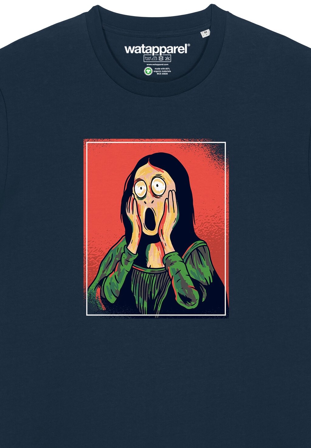

Футболка с принтом MONA LISA watapparel, темно-синий