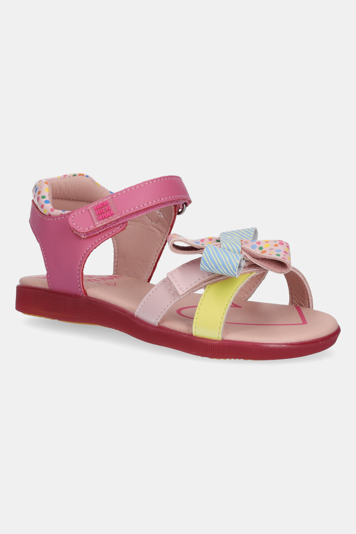 

Детские кожаные сандалии Agatha Ruiz de la Prada, розовый