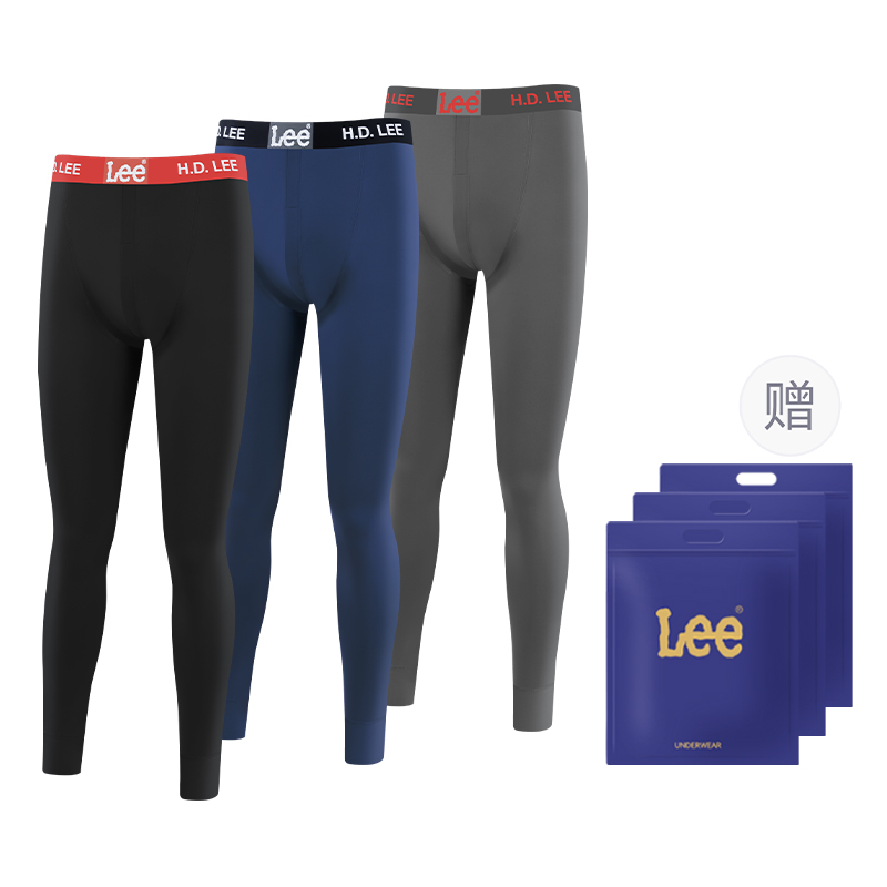 

Классические термобрюки 101 мужские, 3 пары Lee, черный