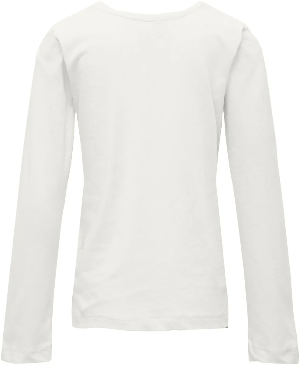 Рубашка с длинными рукавами KIDS ONLY "KOGNEW ONLY L/S TEE JRS NOOS", цвет Cloud Dancer — фото 4