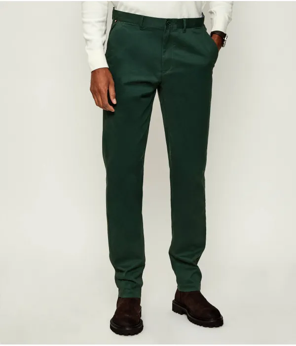 Брюки-Чинос в стиле гарлем Tapered fit Tommy Hilfiger, зеленый — фото 3