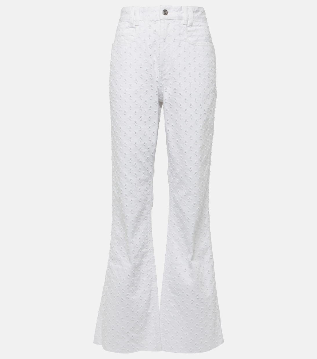 

Расклешенные джинсы Alvira с высокой талией Isabel Marant, белый