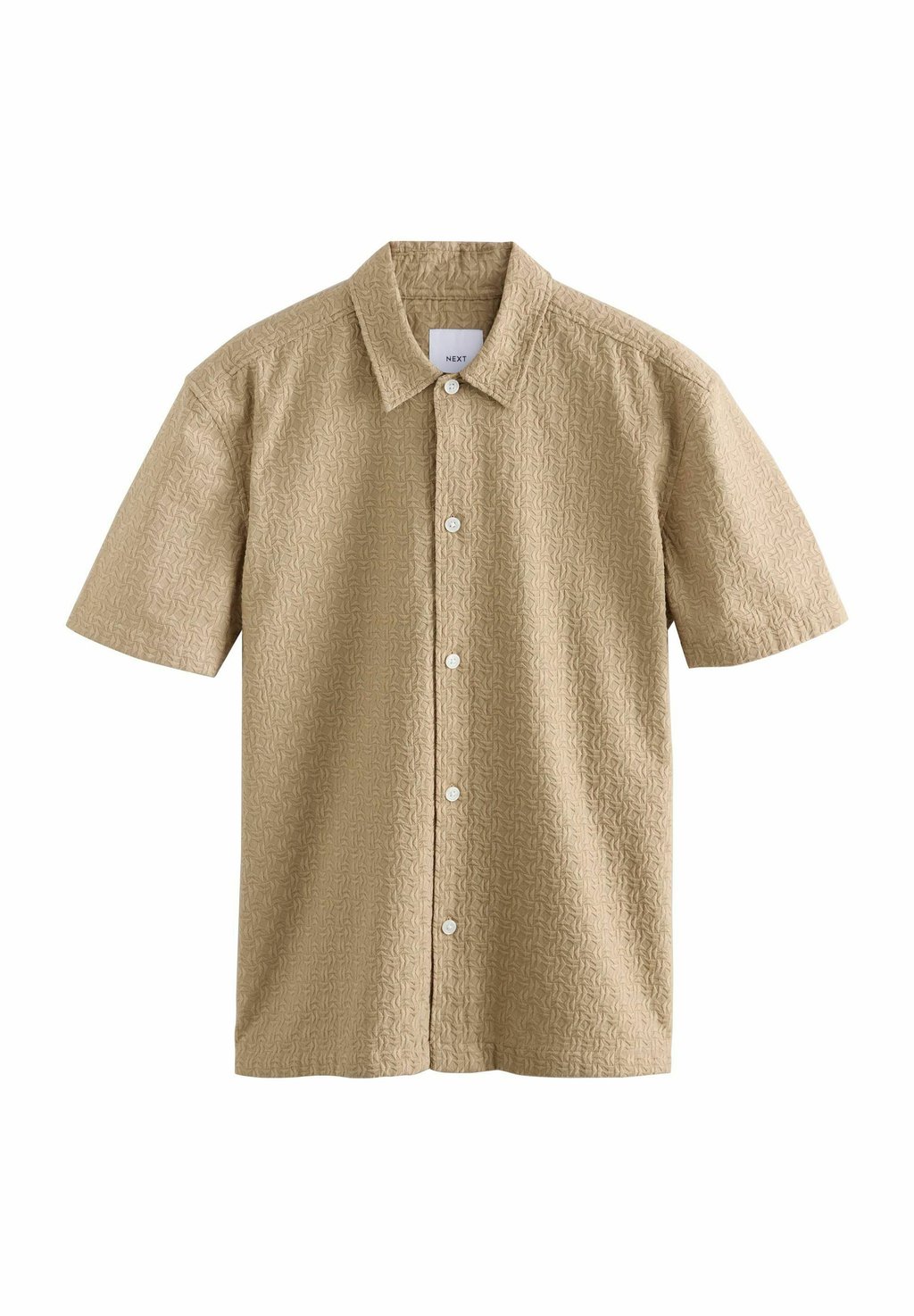 

Рубашка REGULAR FIT -WAFFLE TEXTURE SHORT SLEEVE Next, бежевый
