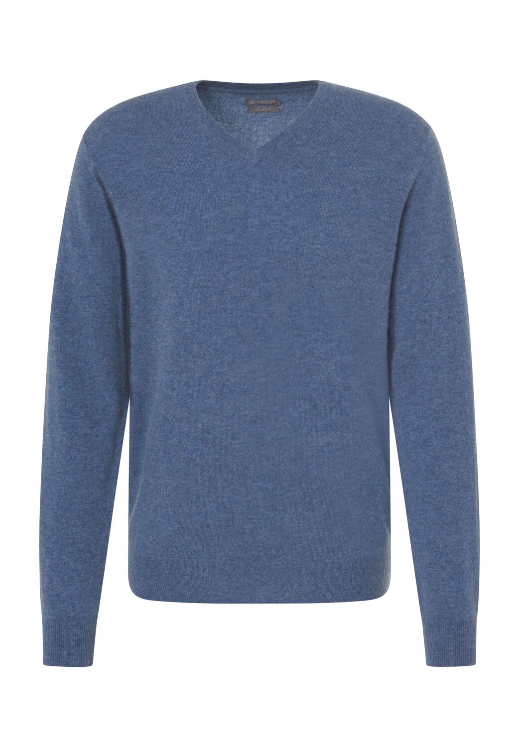 

Кашемировый мужской свитер с v-образным вырезом Galeria, цвет Jeans Blue