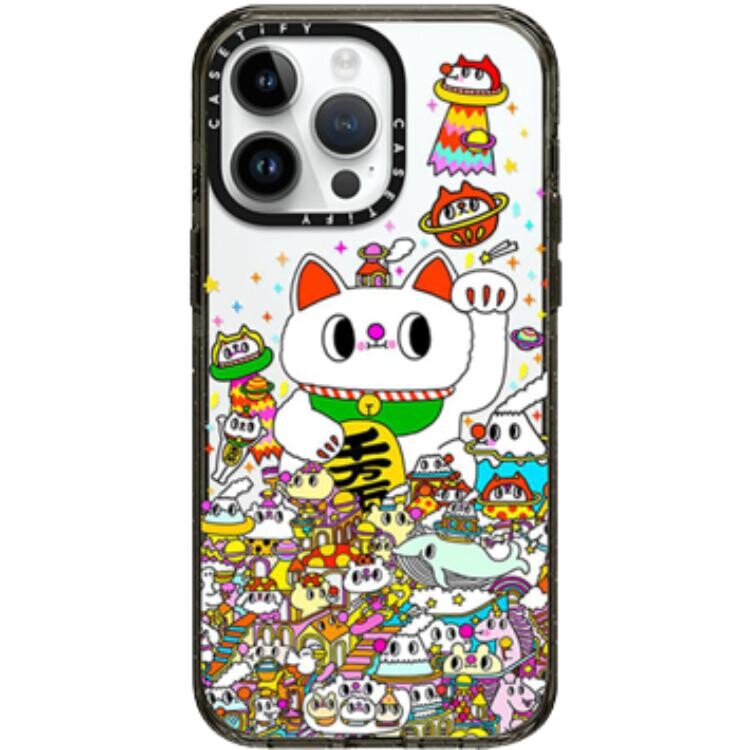

CASETIFY Чехол для телефона, Transparent - black frame