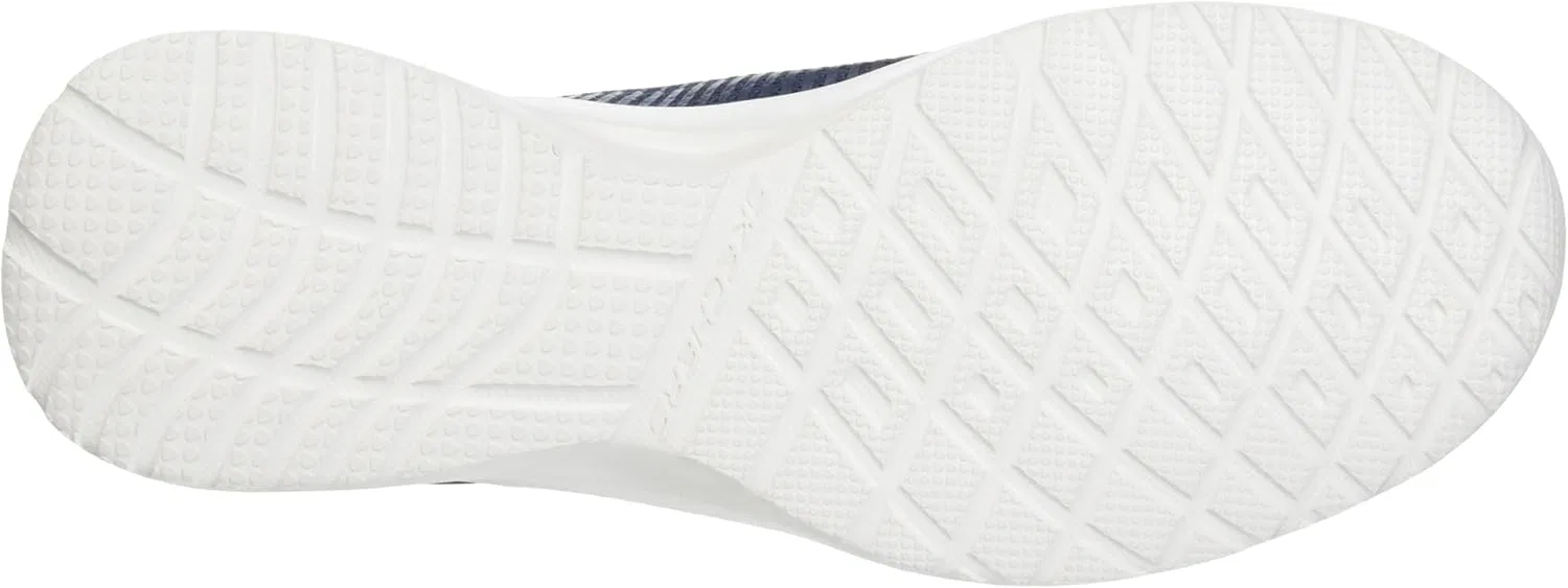 Мужские кроссовки Skechers Skech-air Dynamight Bliton, Navy Mesh Synthetic Orange Trim — фото 2