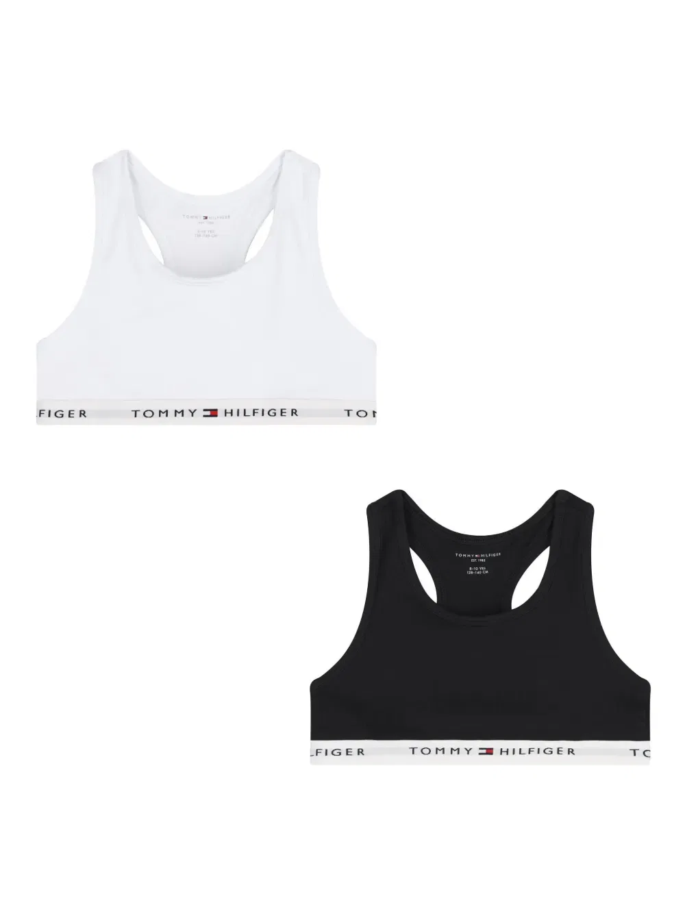 Бюстгальтер с логотипом (комплект из двух штук) Tommy Hilfiger Junior, белый