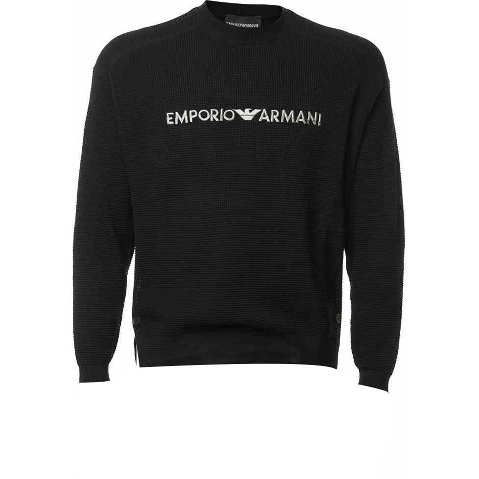 Emporio Armani Мужской трикотаж EA SS25, черный