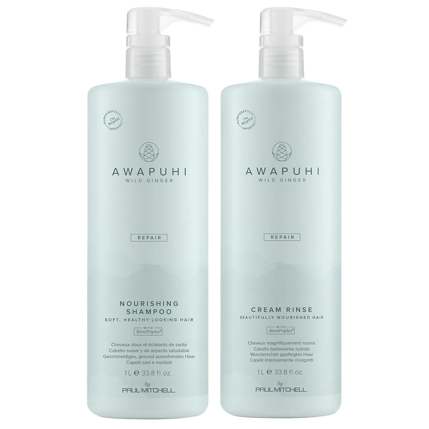 Набор Awapuhi Wild Ginger от Paul Mitchell: питательный шампунь и крем-ополаскиватель для сухих, поврежденных и окрашенных волос. 1000 мл (2 шт.)