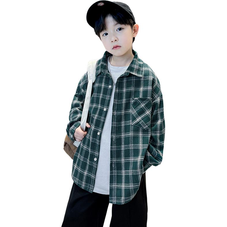 Рубашка с лацканом Grade School Casual Shirts Lapel Moderate EASTERN CAMEL, синий — фото 2
