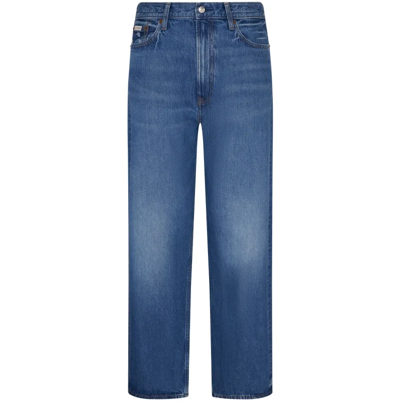 Джинсы с лого-патчем Calvin Klein, XAW-Denim Blue