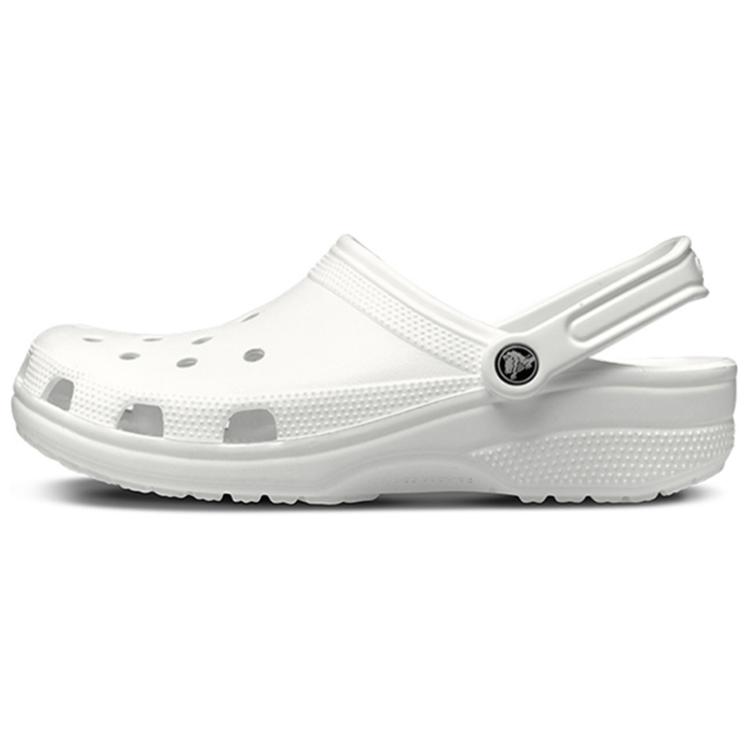 Crocs Классические клоги белые женские белые с рисунком кошечки, цвет White (Kitty Shoe Pattern) — фото 2