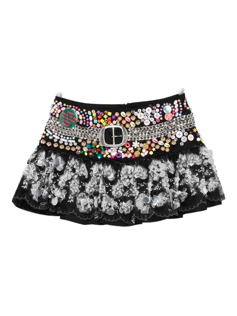 

Мини-юбка Skyhawk с бисерной отделкой Chopova Lowena, черный