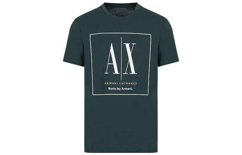 

Футболка мужская зеленая Armani Exchange, зеленый