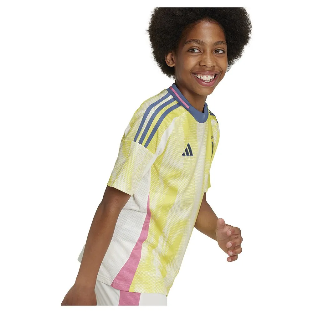 Футболка с коротким рукавом adidas Juventus 24/25 Away junior, желтый — фото 2