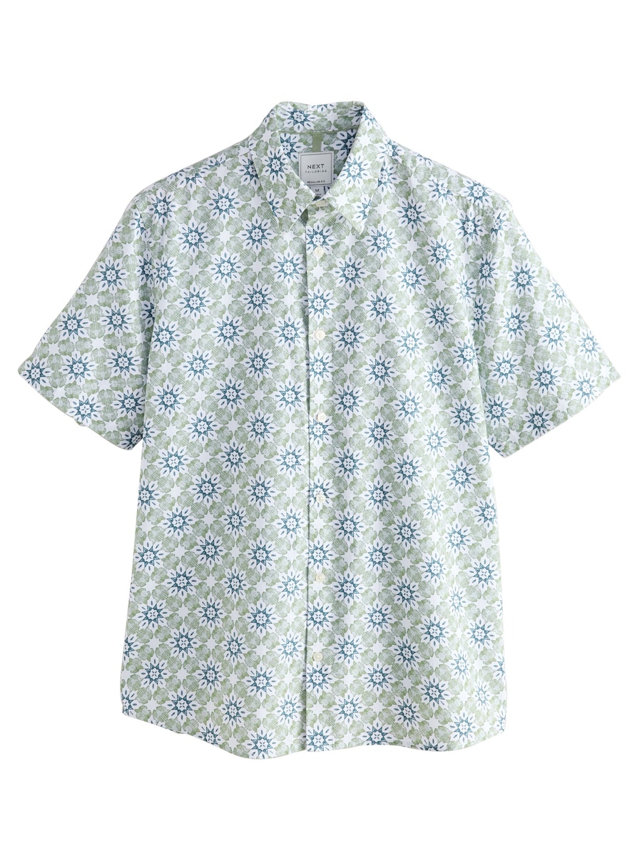 

Рубашка на пуговицах классического кроя Next, Petrol/Pastel Green