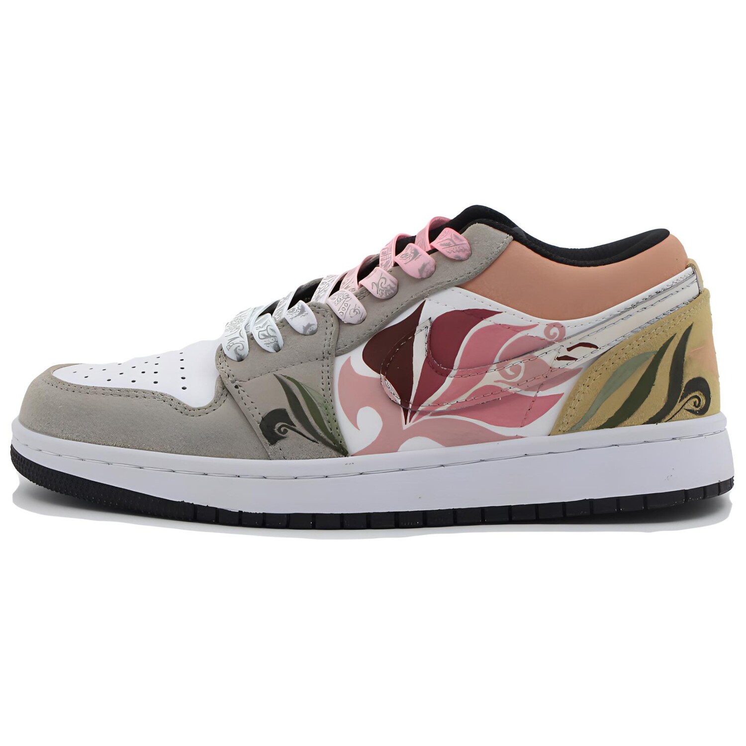 

Кроссовки Air Jordan 1 Vintage Basketball Shoes Men Low-top Green, темно-серый
