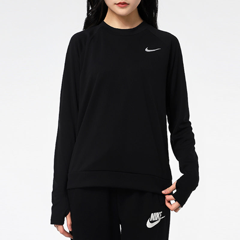 Худи (WMNS) Nike Casual Sports Long Sleeves Round Neck Black Hoodie — фото 2