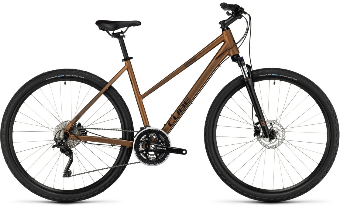 

Кроссовый велосипед Cube Nature Pro - 28 дюймов - Damen Sport - 2024, цвет Gold|gold´n´black