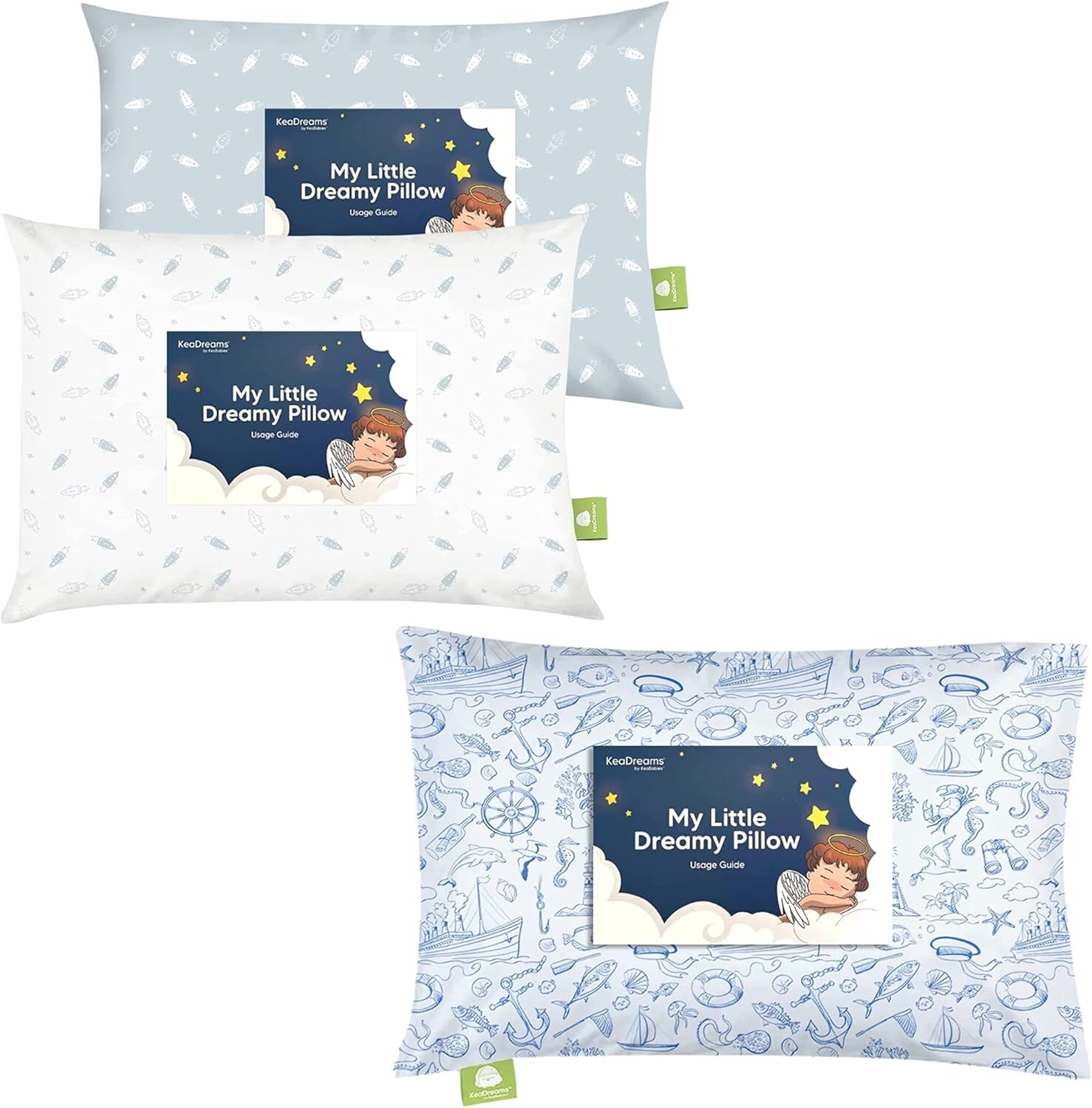 

Kea Babies 2-Pack подушка для малышей и подушка для малышей с наволочкой — мягкие подушки из органического хлопка для сна для малышей — подушка My Little Dreamy 13x18 — маленькая подушка для детей 13x18 — органический хлопок KeaBabies