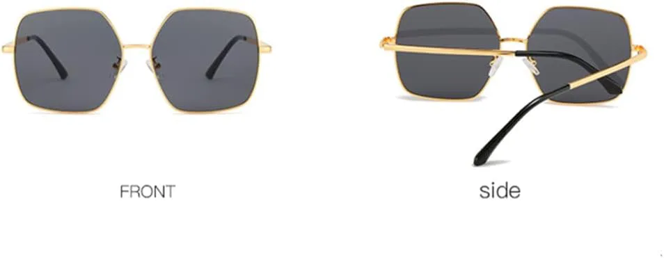 

Большие металлические солнцезащитные очки для путешествий с защитой от ультрафиолета UV400, повседневные солнцезащитные очки для взрослых, женщин и мужчин LANGSER, C4