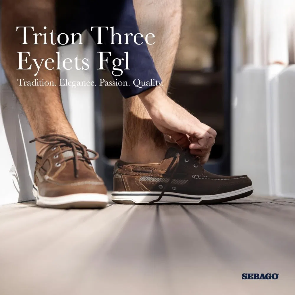 Туфли Sebago Triton Three Eyelets, Blue Nite — фото 2