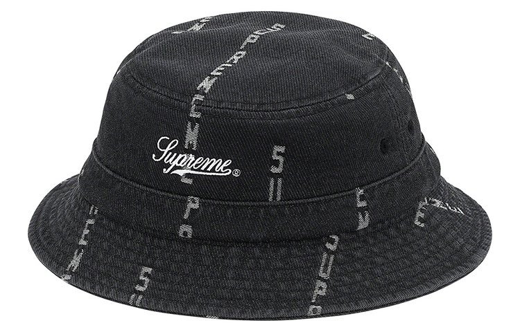 

Панама Supreme Logo Stripe, черный