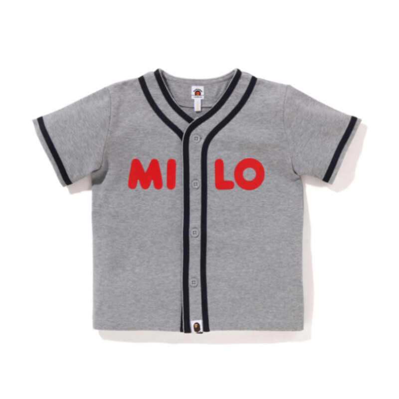 

Детская рубашка A Bathing Ape, серый