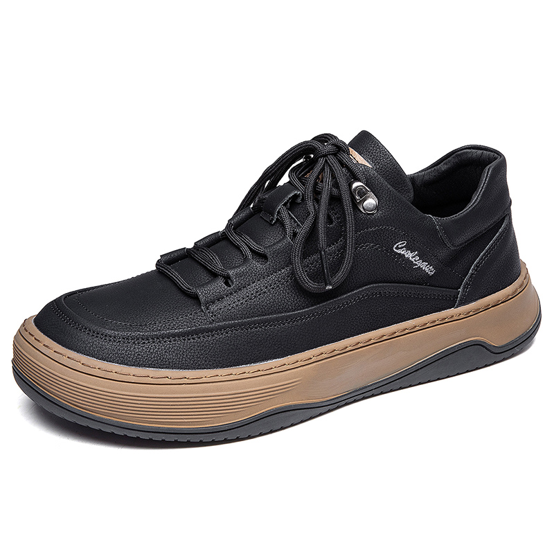

Низкие повседневные туфли мужские KACHILANG, Black Unlined